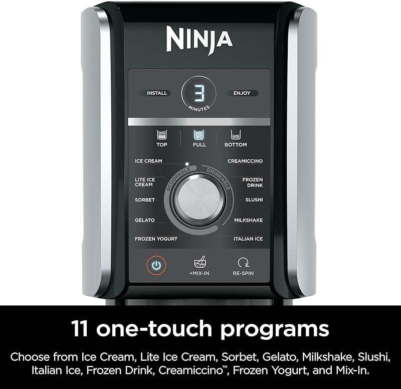 Ninja CREAMi Deluxe Ice Cream Maker | 11-in-1 Create Frozen Desserts, Sorbet, Milkshakes, Yogurt & More | Includes 2 Dishwasher Safe XL 24 Oz. Tubs with storage lids | Silver | NC501 - Image 14