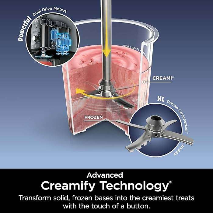Ninja CREAMi Deluxe Ice Cream Maker | 11-in-1 Create Frozen Desserts, Sorbet, Milkshakes, Yogurt & More | Includes 2 Dishwasher Safe XL 24 Oz. Tubs with storage lids | Silver | NC501 - Image 5