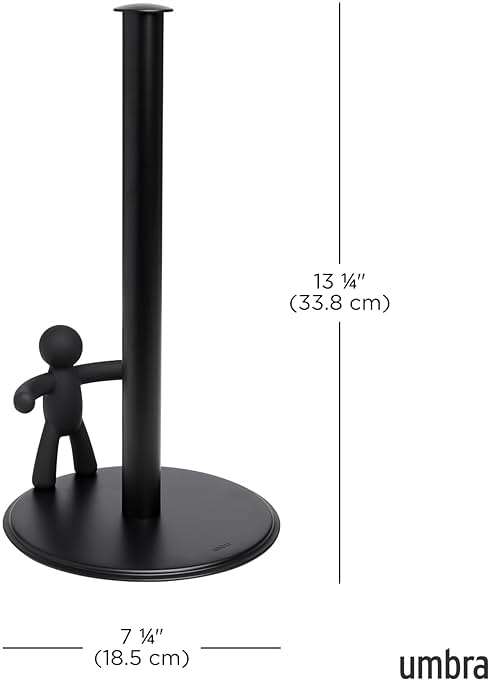 Umbra Buddy Countertop Paper Towel Holder, Black - Image 3