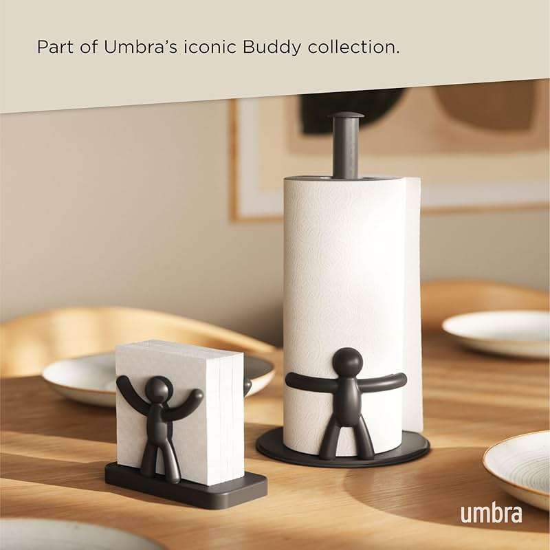 Umbra Buddy Countertop Paper Towel Holder, Black - Image 6