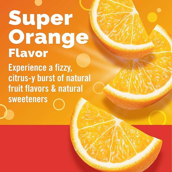 Emergen-C 1000mg Vitamin C Powder for Daily Immune Support Caffeine Free Vitamin C Supplements with Zinc and Manganese, B Vitamins and Electrolytes, Super Orange Flavor - 2 Count - Image 3