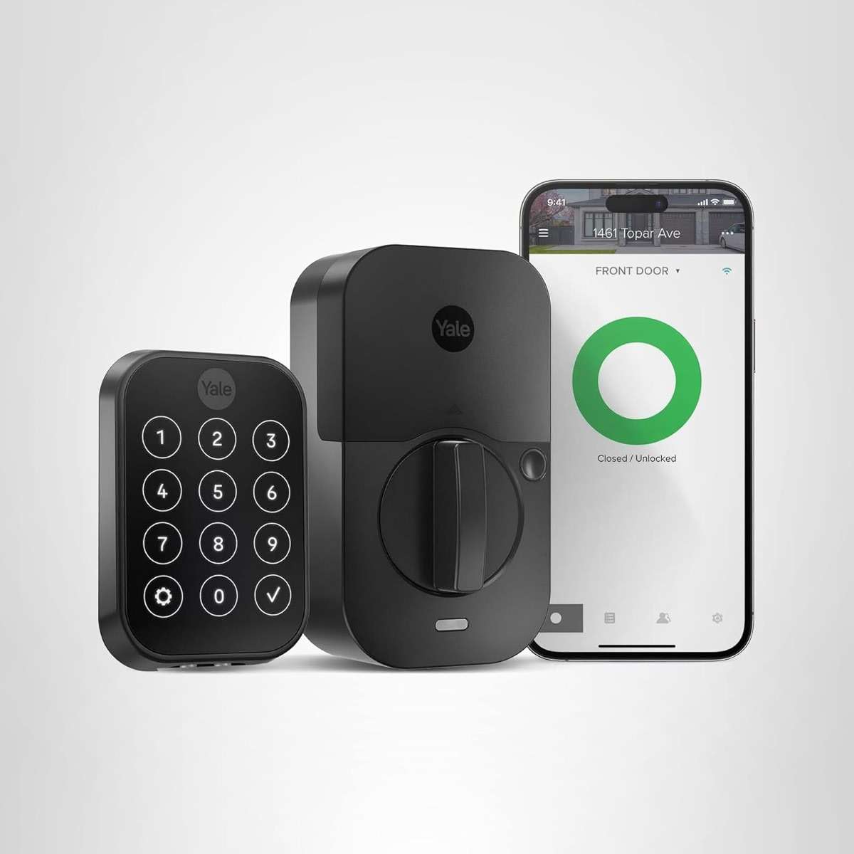 Yale Security Assure Lock 2 Deadbolt, Black Suede Keyed Smart Entry Door Lock with Wi-Fi Connected Keypad for Code Entry and Remote Access, YRD410-WF1-BSP - Image 10