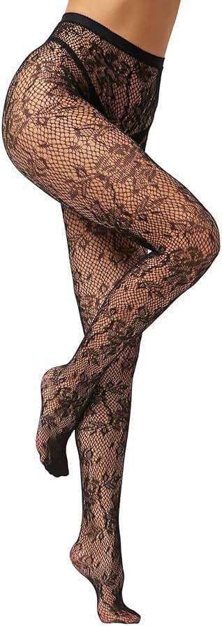 EVERSWE High Waist Fishnet Tights, Thigh High Suspender Stockings - Image 2