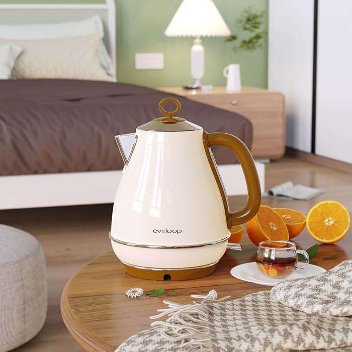 Evoloop 1.7L Electric Kettles, BPA Free Tea Kettle, Hot Water Boiler Heater, Stainless Steel Teapot, Auto Shut-Off & Boil-Dry Protection, 120V/1500W - Image 2