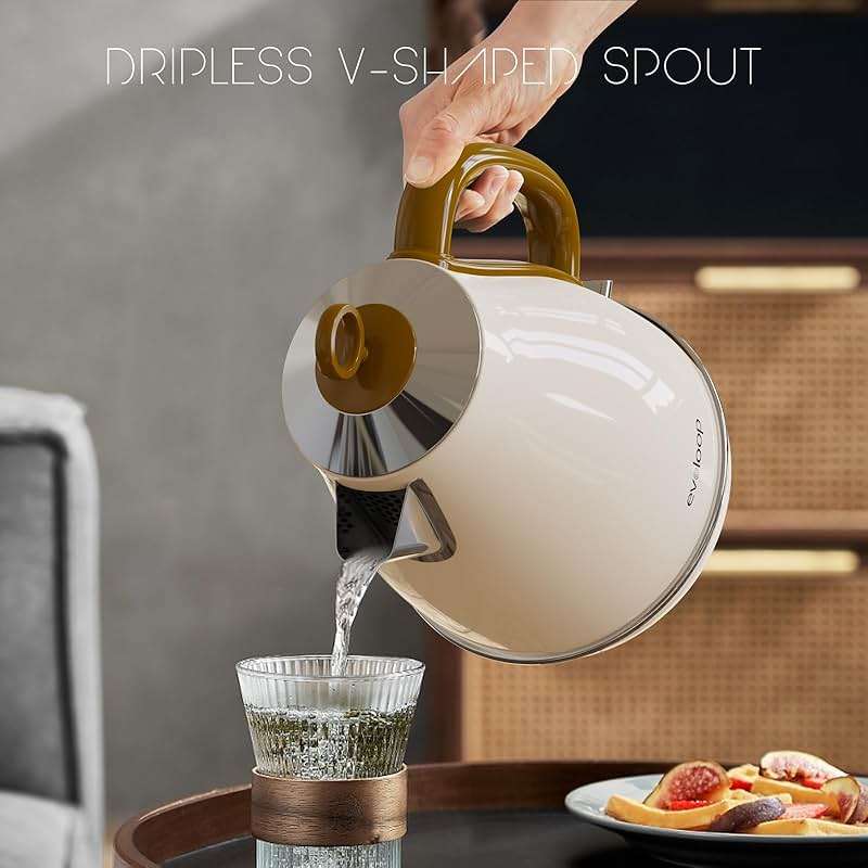 Evoloop 1.7L Electric Kettles, BPA Free Tea Kettle, Hot Water Boiler Heater, Stainless Steel Teapot, Auto Shut-Off & Boil-Dry Protection, 120V/1500W - Image 7