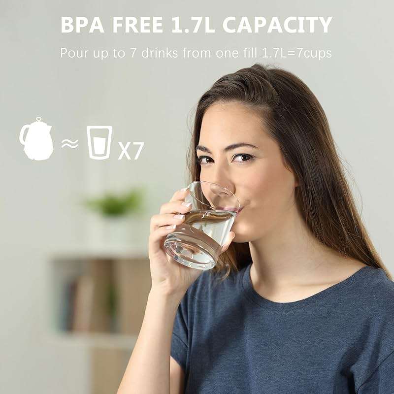 Evoloop 1.7L Electric Kettles, BPA Free Tea Kettle, Hot Water Boiler Heater, Stainless Steel Teapot, Auto Shut-Off & Boil-Dry Protection, 120V/1500W - Image 8