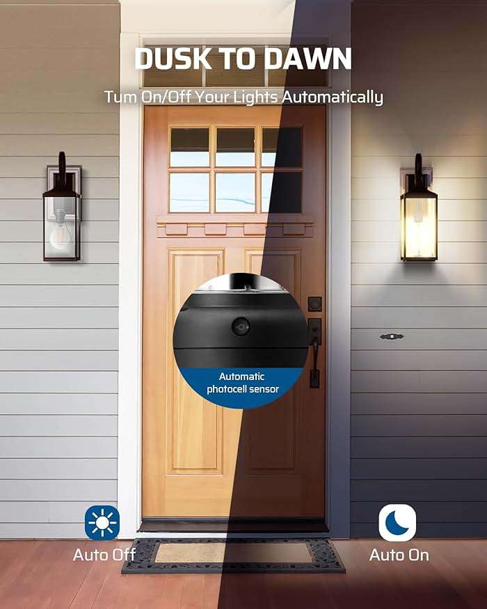 DEWENWILS Light Sensor Socket, Dusk to Dawn Sensor Socket, Light Bulb Socket for Light Fixtures, Compatible with Incandescent/CFL/LED/Halogen Bulbs, 4 Pack, ETL Listed - Image 2