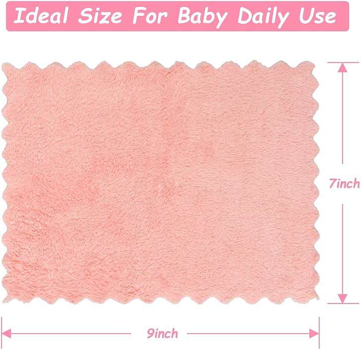 Orighty Baby Washcloths 24-Pack (7''x9''), Microfiber Coral Fleece Baby Towels, Super Soft and Absorbent Wash Cloths for Newborns, Infants and Toddlers, Gentle on Delicate Skin for Face Hands and Body - Image 3