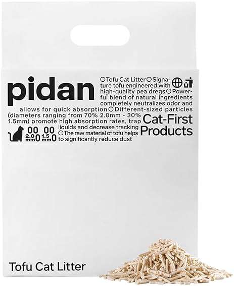 pidan Tofu Cat Litter Clumping,Flushable,Ultra Absorbent and Fast Drying, 100% Natural Ingredients Litter,Solubility in Water,Really Dust-Free,Less Scattering (5.3lb×1bag) - Image 1