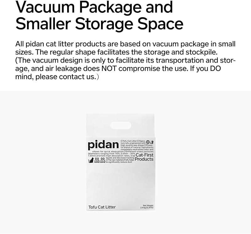 pidan Tofu Cat Litter Clumping,Flushable,Ultra Absorbent and Fast Drying, 100% Natural Ingredients Litter,Solubility in Water,Really Dust-Free,Less Scattering (5.3lb×1bag) - Image 7