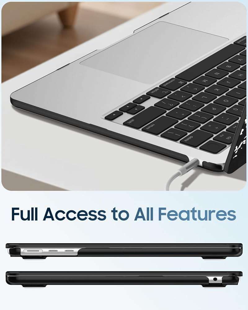 Fintie Case for MacBook Air 13.6 Inch A3449 A3240 A3113 A2681 (2022 2023 2024 2025 2026 Release) - Protective Snap On Hard Shell Cover for MacBook Air 13 Inch M2 M3 M4 M5 Chip (Composition Book) - Image 5