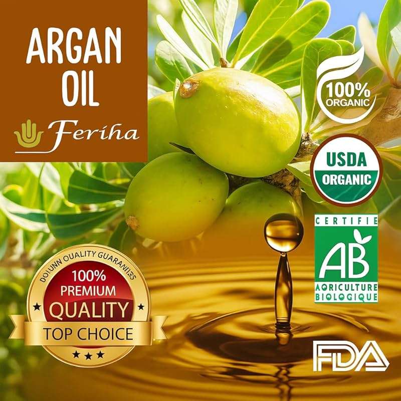 FERIHA Organic Moroccan Black Soap (Argan Oil) - Made in Morocco - 7 oz - Image 9