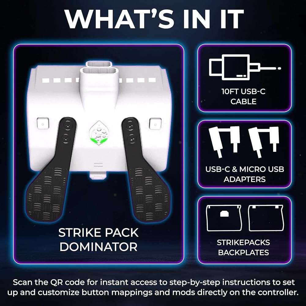 Collective Minds Strike Pack Wired Dominator for Xbox Series X|S and Xbox One – Controller Mods with Remappable Paddles, Anti-Recoil MODS, and FPS Enhancements – Precision Fit for Xbox Controllers - Image 7