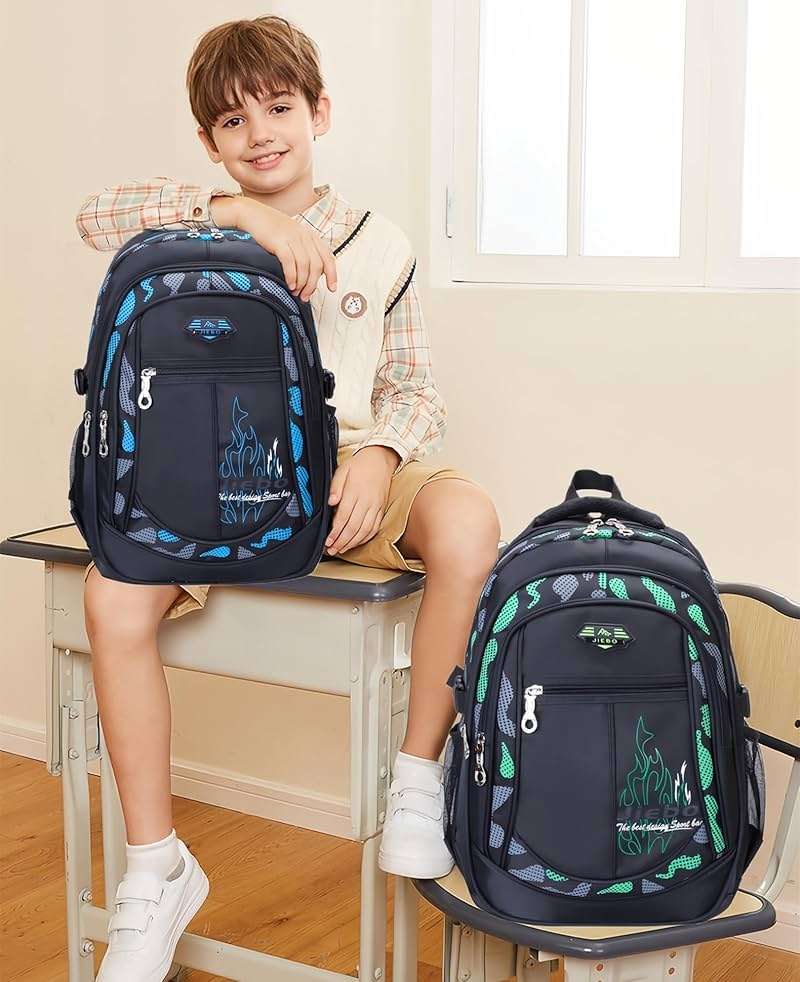 Bansusu Boys Backpack for Kids School Bag, Primary Middle School Backpack for Boys Bookbags - Image 2