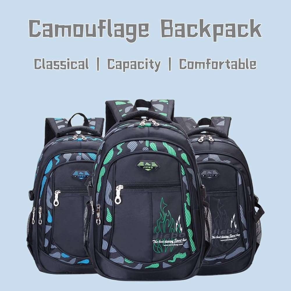 Bansusu Boys Backpack for Kids School Bag, Primary Middle School Backpack for Boys Bookbags - Image 8