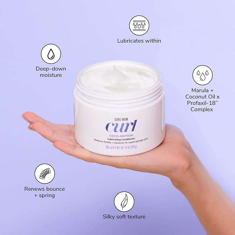COLOR WOW Curl Wow Coco-Motion Lubricating Conditioner, Lightweight Moisturizing Conditioner for Soft Bouncy Curls - Image 4