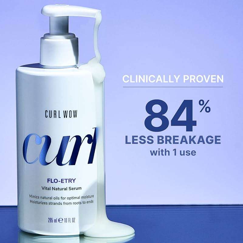 COLOR WOW Curl Wow Flo-etry Vital Natural Serum, Lightweight Moisturizing Serum for Dry Dehydrated Curls - Image 4