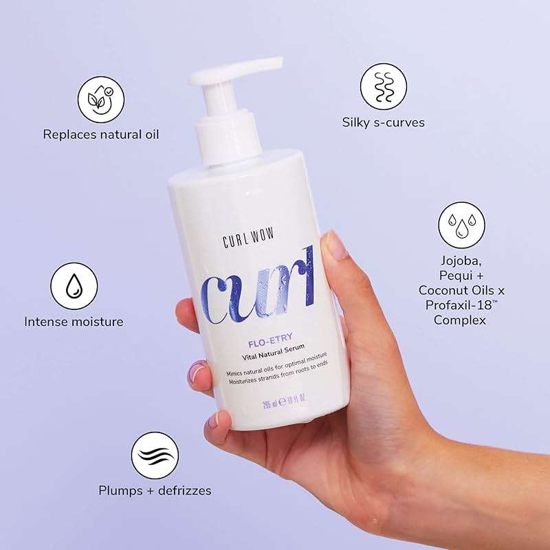 COLOR WOW Curl Wow Flo-etry Vital Natural Serum, Lightweight Moisturizing Serum for Dry Dehydrated Curls - Image 6