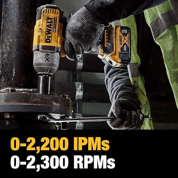 DEWALT 20V MAX Cordless Impact Wrench Kit, 20V MAX, 1/2" Hog Ring With 4-Mode Speed, Includes Battery, Charger and Kit Bag (DCF900P1) - Image 6