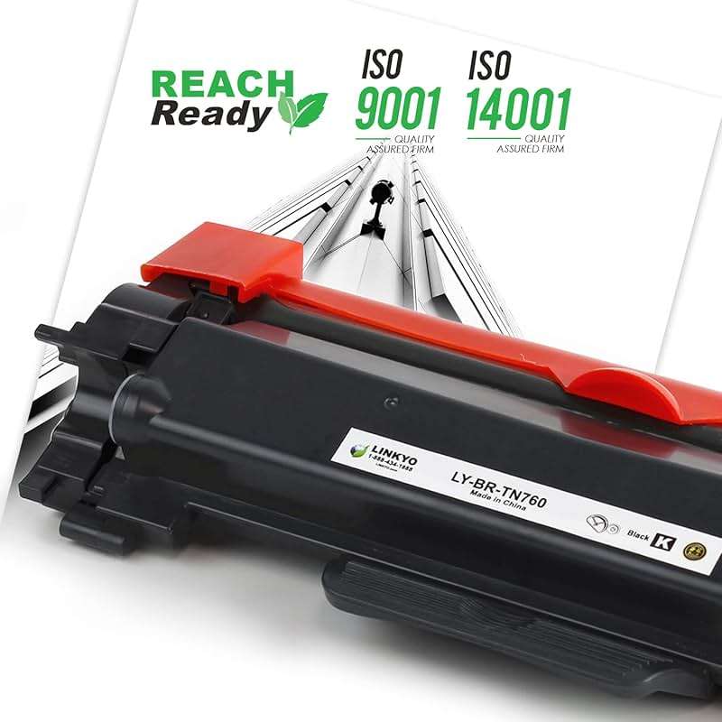 LINKYO Compatible Toner Cartridge Replacement for Brother TN760 TN-760 High Yield TN730 (4-Pack, Design P1) - Image 5