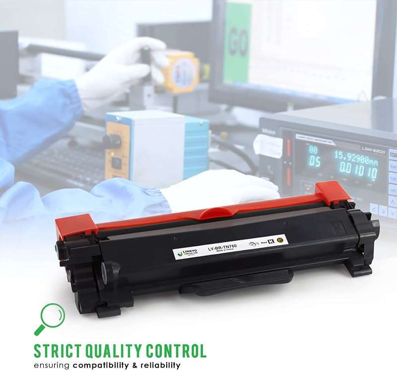 LINKYO Compatible Toner Cartridge Replacement for Brother TN760 TN-760 High Yield TN730 (4-Pack, Design P1) - Image 6