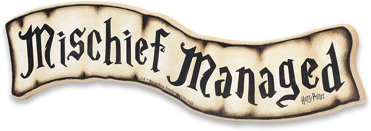 Harry Potter Mischief Managed Rustic Wood Wall Decor - Vintage Mischief Managed Sign for Home Decorating - Image 2