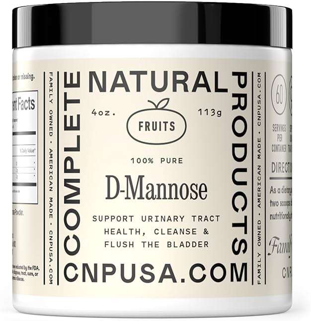 D Mannose Powder Supplement 4oz - D Mannose for UTI Support, Pure D-Mannose Powder for Bladder Urinary Tract Health, Easy Mix Concentrate, No Fillers, Non GMO Gluten Free, Kosher Certified Made USA - Image 1