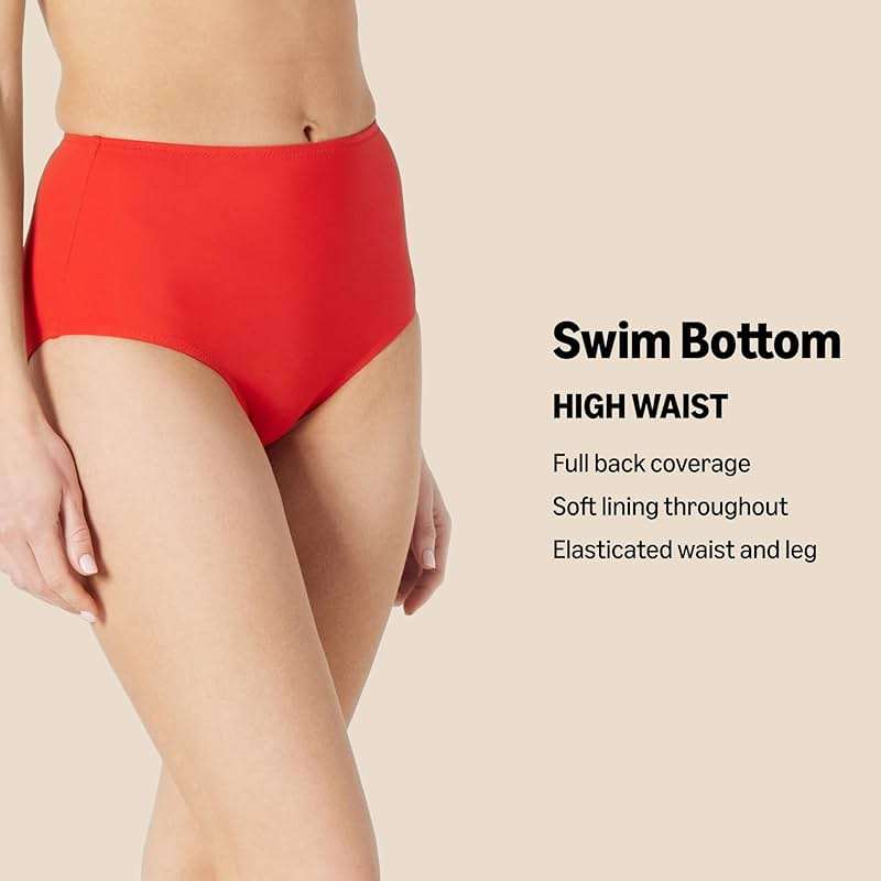 Amazon Essentials Women's High Waist Swim Bottom (Available in Plus Size) - Image 2