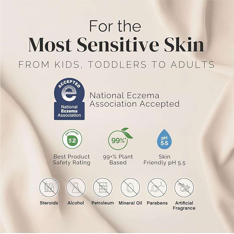 Puriya 5-in-1 Eczema Cream for Kids, Baby, Toddler, Adults, Advanced Colloidal Oatmeal Lotion for Dry, Itchy Skin Relief on Face and Body, Clinically Tested, Intensive Moisturizing Eczema Treatment - Image 7