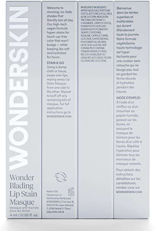 Wonderskin Wonder Blading All Day Lip Stain Peel Off Masque - Long Lasting, Waterproof and Transfer Proof Nude Lip Tint, Matte Finish Peel Off Lip Stain (Whimsical Masque) - Image 9