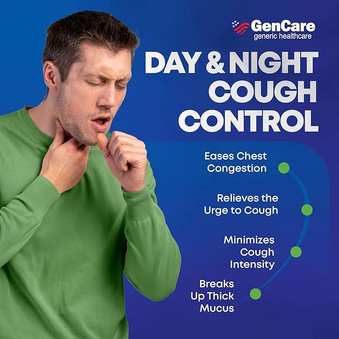 GenCare - Mucus Relief DM (150 Count Value Bottle) Dextromethorphan HBr 20mg Guaifenesin 400mg | Generic Mucus Relief DM | Immediate Release Uncoated Cough & Mucus Expectorant Pill - Image 4