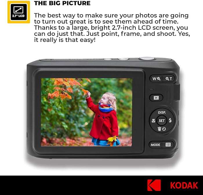 Kodak PIXPRO FZ45 Digital Camera + Black Point & Shoot Camera Case + Transcend 64GB SD Memory Card + Tri-fold Memory Card Wallet + Hi-Speed SD USB Card Reader + More! (Red) - Image 3