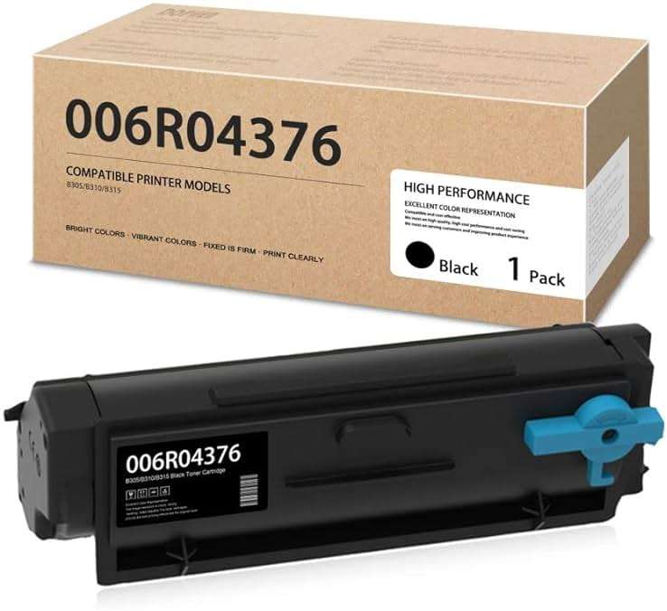 B310 Black Toner Cartridge (1-Pack) - 006R04376 Toner Cartridge Replacement for Xerox B305 B310 B315 Printer - Image 1