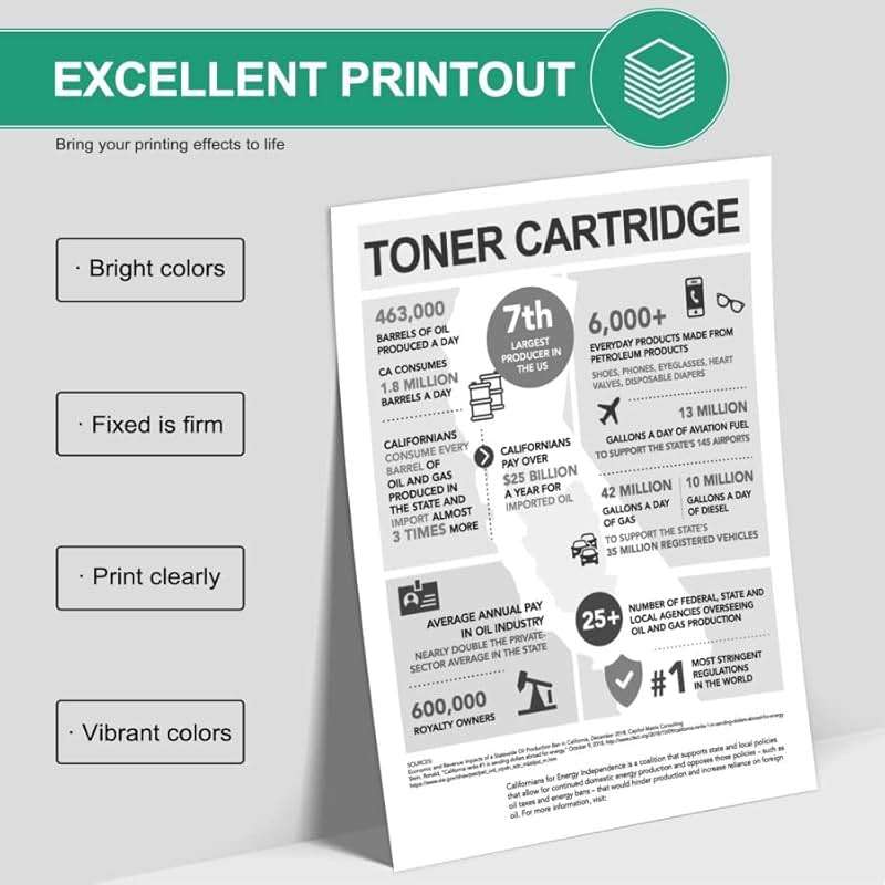 B310 Black Toner Cartridge (1-Pack) - 006R04376 Toner Cartridge Replacement for Xerox B305 B310 B315 Printer - Image 4