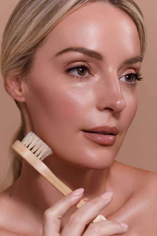 CSM Dry Brushing Body and Face Brushes for Lymphatic Drainage - Natural Boar Bristle Exfoliating Brushes with Face Brush for Cellulite, Circulation & Glowing Skin (2, Brush Set) - Image 5