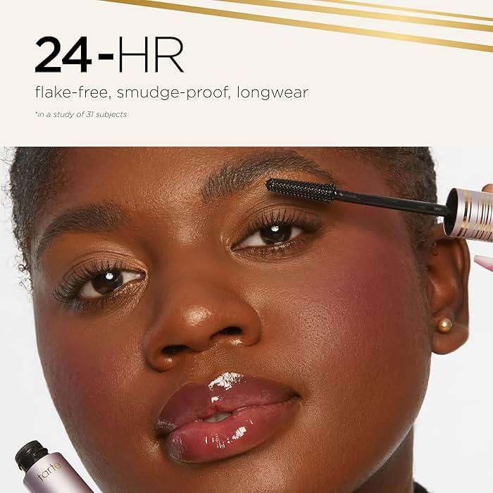 tarte tartelette tubing mascara – Lash Extensions in a Tube, Easy-to-Remove Eye Makeup, Clinically Proven to Volumize & Curl, 24Hr Smudge-Proof Longwear, Vegan & Cruelty-Free - Image 3