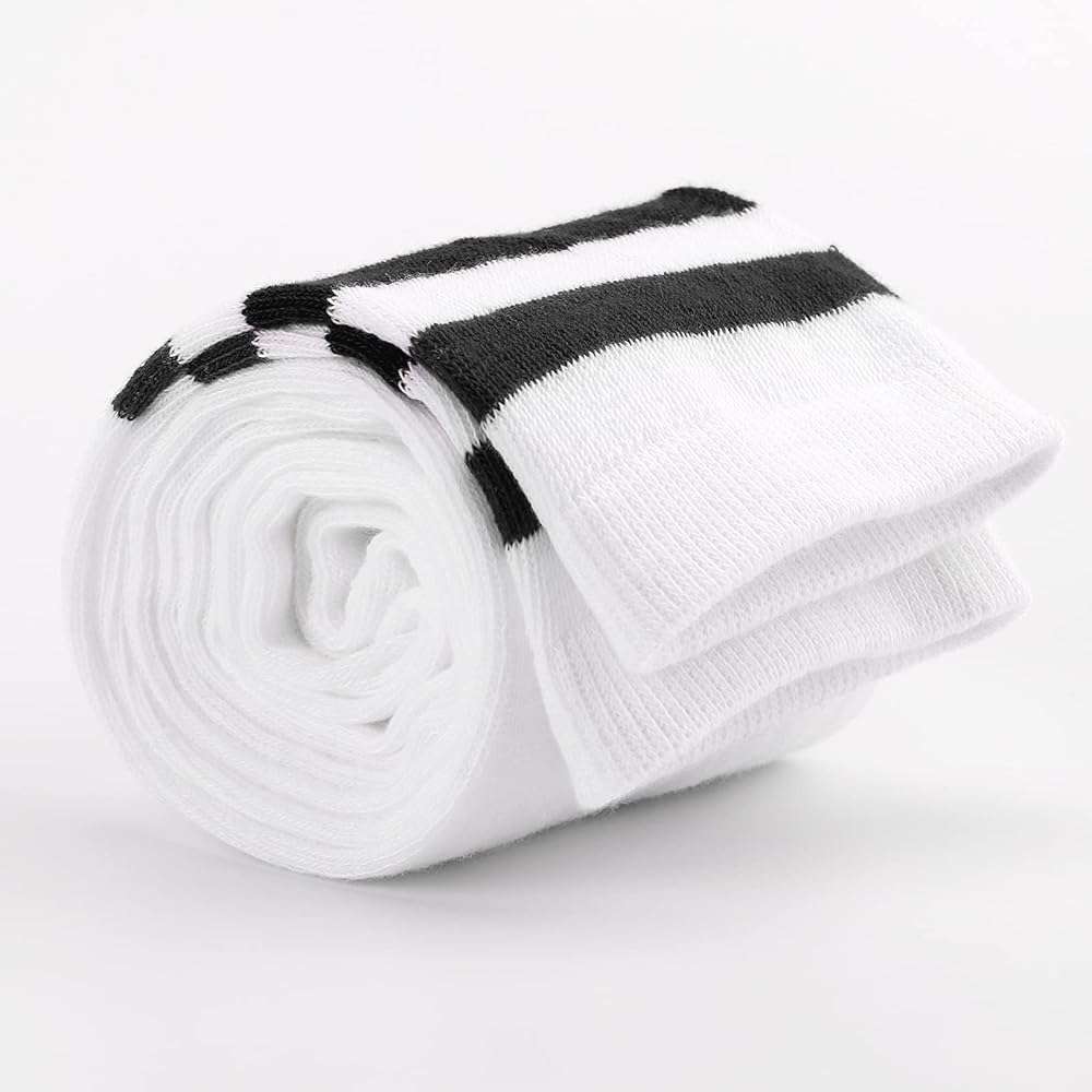 AQOKKA Extra Long Thigh High Socks for Women Striped Over Knee Thigh Socks Long Boot Thigh High Stockings Leg Warmers - Image 6