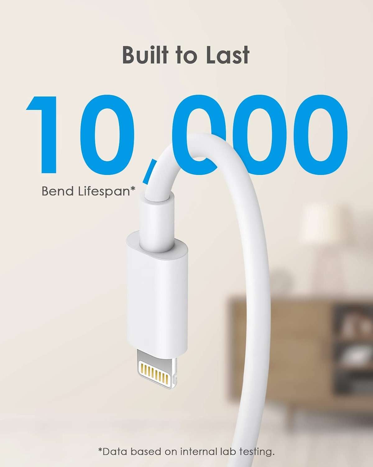 AISNI Fast Charger Block Compatible with iPhone 14 13 Fast Charging 10 Foot Fast Charging Cable,MFi-Certified, 20W PD USB C Block Charger 10 ft for iPhone 14 Plus/14/13/12/11 Pro Max (2Pack White) - Image 5