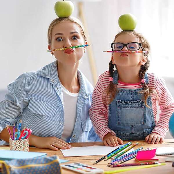 Chinco 300 Pieces Wooden Pencil with Eraser for Kids Assortment Colorful Fun Pencils Bulk with Eraser Kids Novelty Back to School Supplies for Classroom, Student Reward, Stationery Party Favors - Image 7