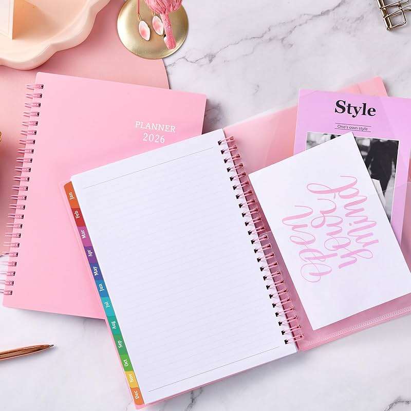 Planner 2026-2027 - 2026-2027 Planner Weekly and Monthly with Tabs, July 2026 - June 2027, 6.25" × 8.3", Strong Twin-Wire Binding - Image 7