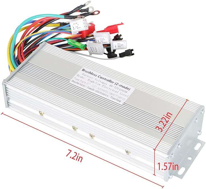 Silscvtt Brushless Motor Speed Controller 48-72V 1000W Scooter Controller DC Replacement for E-Bike Scooter Motor Controller Square Wave Controller - Image 2