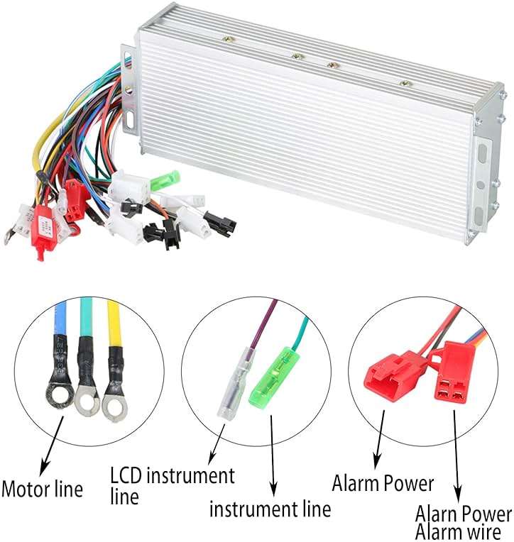 Silscvtt Brushless Motor Speed Controller 48-72V 1000W Scooter Controller DC Replacement for E-Bike Scooter Motor Controller Square Wave Controller - Image 5