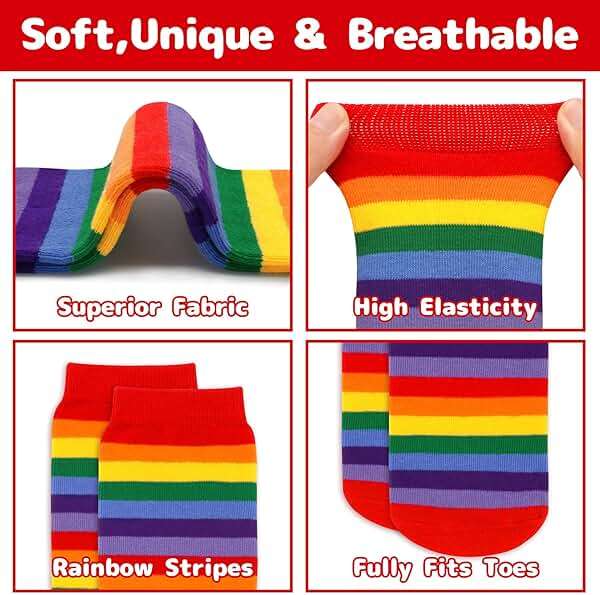 Olreco Toddler Soccer Socks Boys Girls Soccer Socks Kids Knee High Socks for Toddler Girls Toddler Tube Socks with Stripes - Image 3