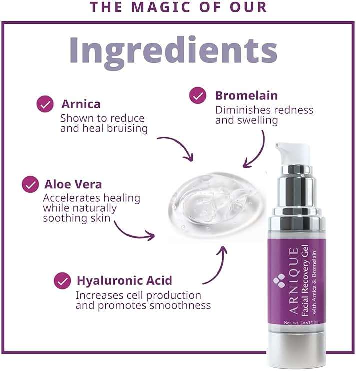 Arnique Arnica Gel for Face – Soothing Arnica & Bromelain Facial Gel to Refresh and Comfort Delicate Skin After Beauty Treatments - Image 4