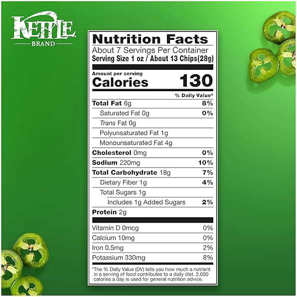 Kettle Brand Potato Chips, Air Fried Jalapeño Kettle Chips, 6.5 Oz Bag - Image 2