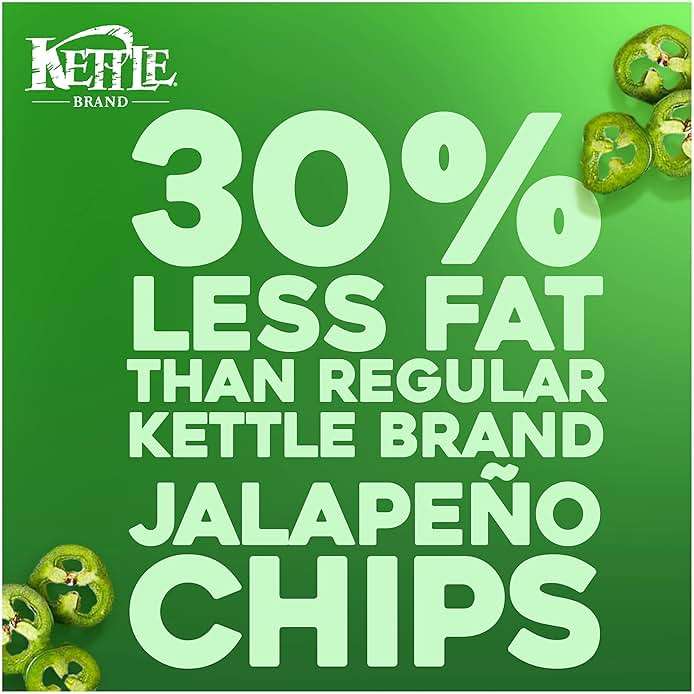 Kettle Brand Potato Chips, Air Fried Jalapeño Kettle Chips, 6.5 Oz Bag - Image 4