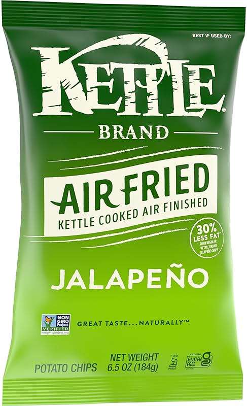 Kettle Brand Potato Chips, Air Fried Jalapeño Kettle Chips, 6.5 Oz Bag - Image 7