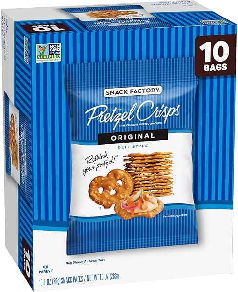 Snack Factory Pretzel Crisps, Original, 1 Oz Snack Bags, 10 Ct - Image 6