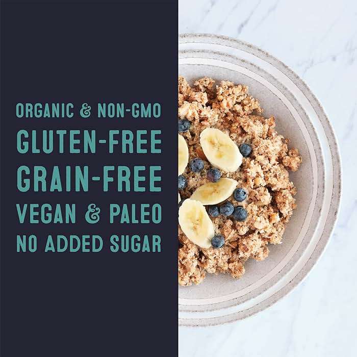 Wella Cereal Oatmeal Alternative, Gluten-Free Breakfast Hot Cereal, Grain-Free Paleo Organic Vegan High Protein Superfood, Plant-Based Non-GMO, Low in Net Carbs, Single-Serve Packets, Variety Pack (5 Count, 1.6 oz. Packets) - Image 5