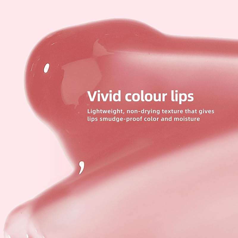 KIMUSE Water Gel Lip Tint 6 Colors Set, Highly Pigmented Long Lasting Moisturizing Glossy Lip Stains, Hydrate Lightweight Lip Gloss Makeup - Image 5